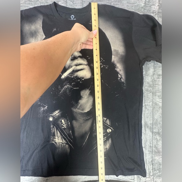 VTG Y2K Slash Guns Roses Graphic T Shirt Liquid Blue 2004 Dik Hayd 100% Cotton - Picture 7 of 8